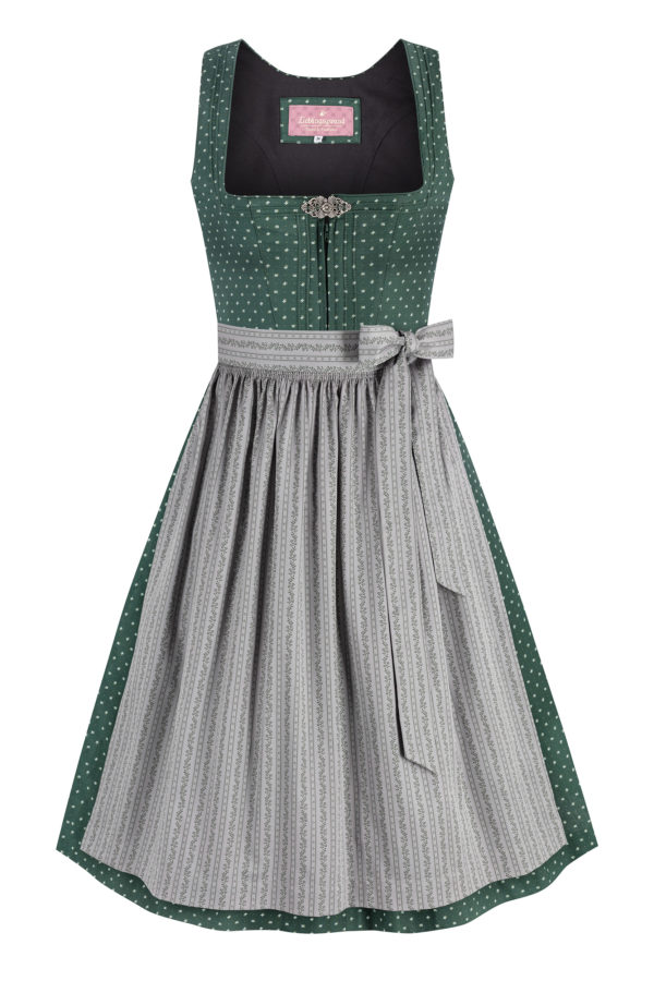 Dirndl ERIKA (65 cm) ~ 32 ~ dunkelgrün