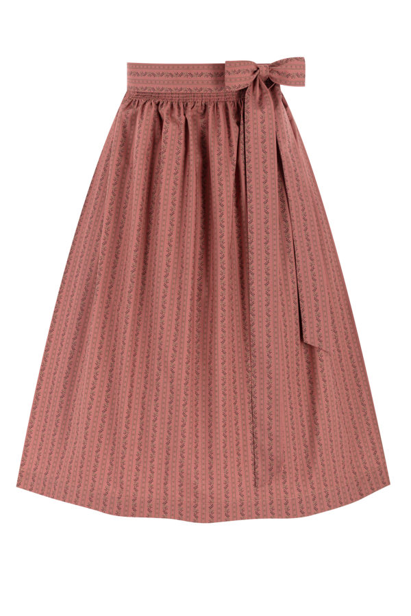 Dirndlschürze mit Rankenmuster (70 cm) ~ L ~ rosenholz