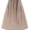 Dirndlschürze mit Rankenmuster (70 cm) ~ L ~ taupe
