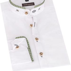 Trachtenhemd VINZENT (slim fit) ~ 38 ~ weiß