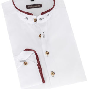 Trachtenhemd VINZENT (slim fit) ~ 36 ~ weiß