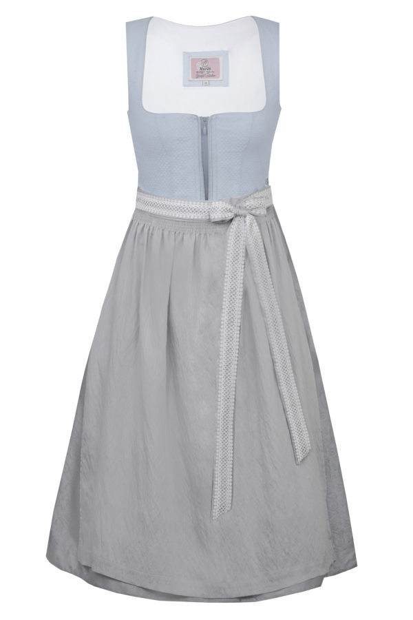 Dirndl ORNBAU (65 cm) ~ 36 ~ hellblau-grau
