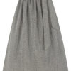 Dirndlschürze mit Leinen (90 cm) ~ S ~ grau