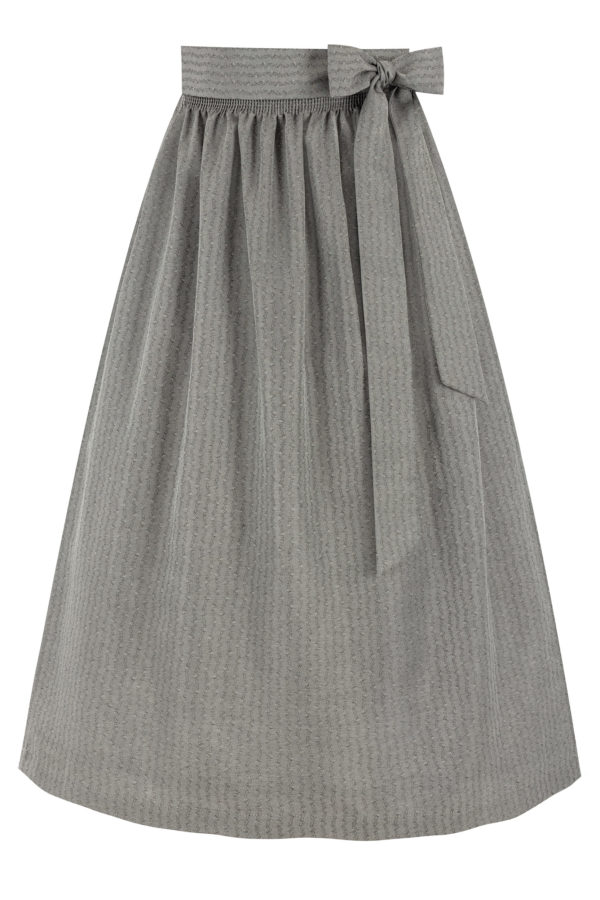 Dirndlschürze mit Leinen (90 cm) ~ S ~ grau
