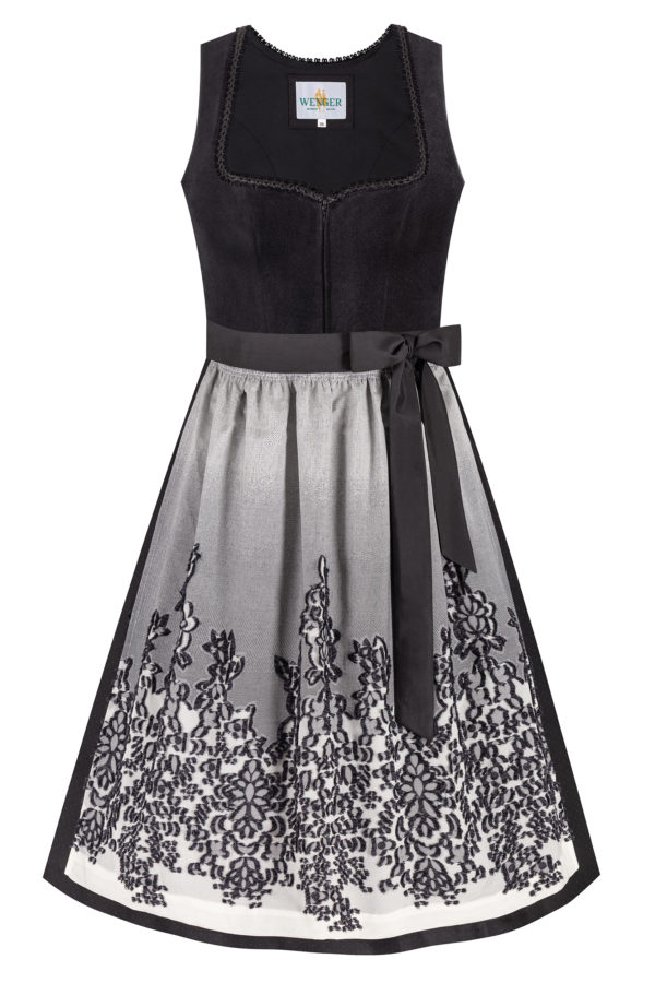 Dirndl ISOLDE (70 cm) ~ 32 ~ schwarz