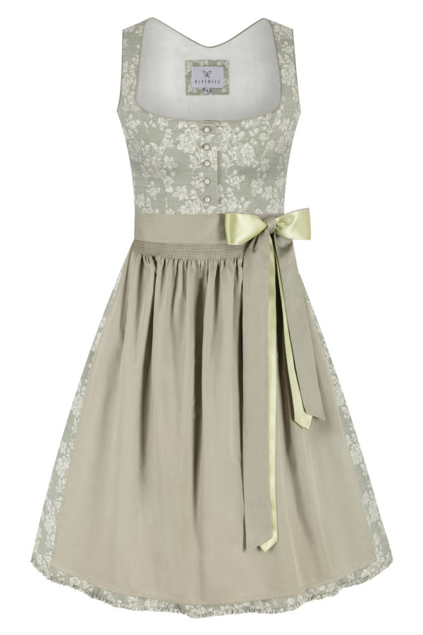 Dirndl MARIELLA mit Leinen (70 cm) ~ 32 ~ salbei