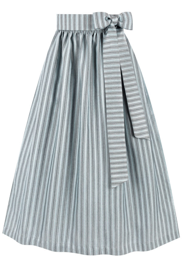 Dirndlschürze MARTA (90 cm) ~ S ~ blaugrau