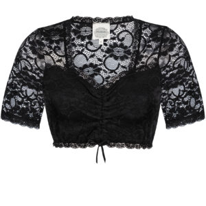Dirndlbluse LINA ~ schwarz ~ 3XL