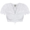 Dirndlbluse aus Stretch-Spitze ~ weiß ~ XS