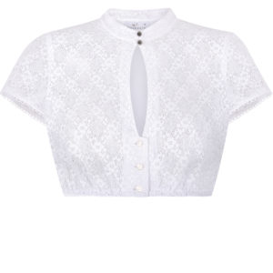 Dirndlbluse AUGENSTERN ~ weiß ~ 38