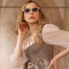 Dirndlbluse AHORNTAL taupe ~ 48 ~ taupe