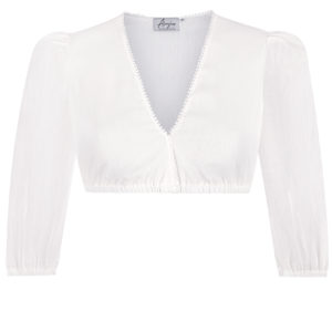 Dirndlbluse MATHILDA ~ 36 ~ weiß