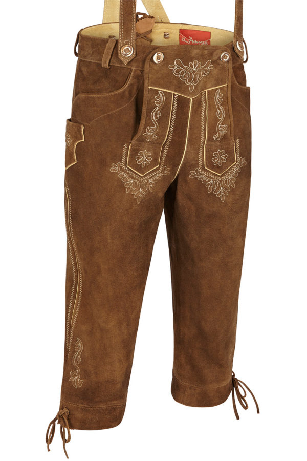 Lederhose kniebund mit H-Träger braun Wim 110076 ~ 44