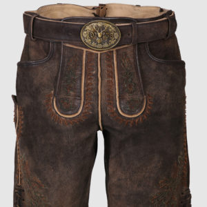 Lederhose Elliot mit Gürtel
