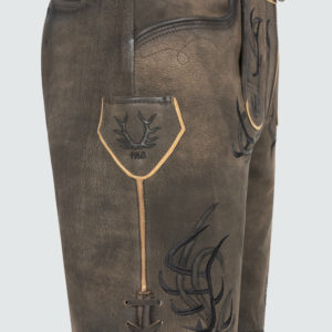 Alternative view of Lederhose Nikas mit Gürtel