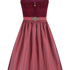 Midi Dirndl 70 cm dunkelrot Samt Pascal 015078 ~ 38