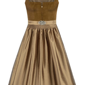 Midi Dirndl 70 cm olivbraun taupe Samt Pascal 015077 ~ 32