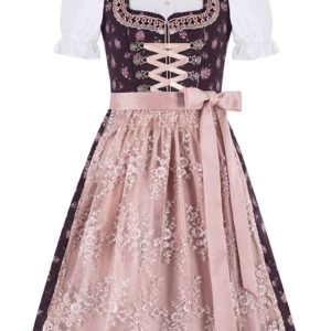 Kinder Dirndl dunkelrot altrosa Annalena 012702 ~ 104