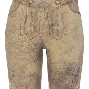 Damen Lederhose kurz hellbraun Cosima 002714 ~ 32
