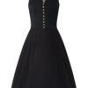 Midi Dirndl 65 cm Gastro schwarz Viona 006944 ~ 36