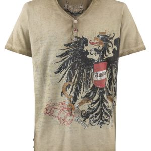 Trachtenshirt oliv Franz Austria 012724 ~ M