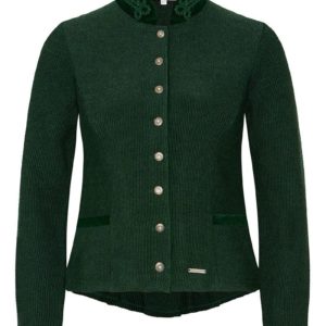 Trachten Strickjacke dunkelgrün Magdalena 013807 ~ 36
