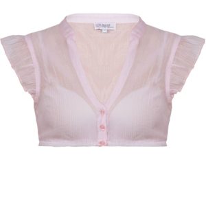 Dirndlbluse WALDBRUNN puderrosa ~ 30