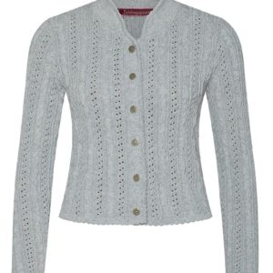Trachten Strickjacke hellgrau Franzi 009526 ~ 30