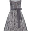 Midi Dirndl 65 cm silber Matilda 010221 ~ 34