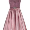 Midi Dirndl 70 cm mauve altrosa Samt Pascal 015079 ~ 36