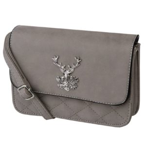 Trachtentasche Hirsch mit Steppung 003029 ~ grau