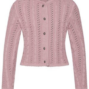 Mädchen Trachten Strickjacke altrosa Modell: Lilly 009521 ~ 104