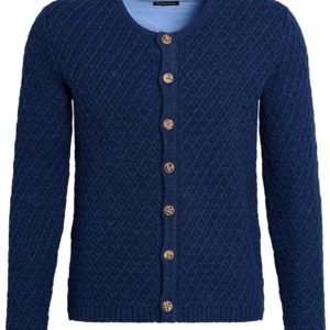 Trachten Strickjacke dunkelblau Xaver 012180 ~ 44