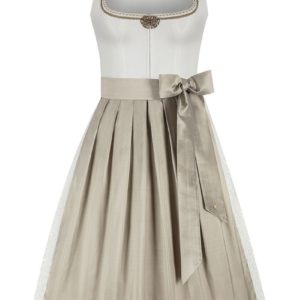 Brautdirndl midi 70 cm creme champagner Murielle 016104 ~ 38
