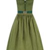 Dirndl lang 85 cm grün gemustert Britta 011872 ~ 44