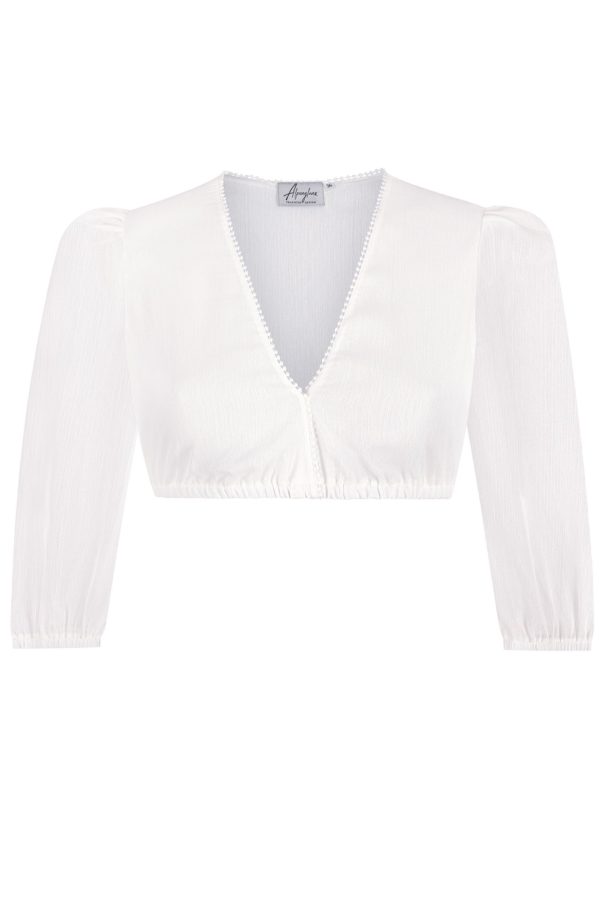 Dirndlbluse MATHILDA ~ 30 ~ weiß