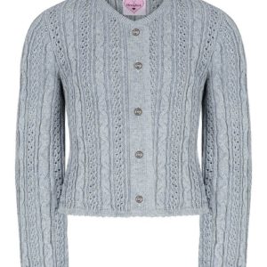 Mädchen Trachten Strickjacke blaugrau Alia 015293 ~ 116