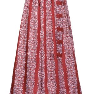 Dirndlschürze lang 90 cm rot-weiß 001253 ~ M