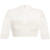 Dirndlbluse Spitze creme Stretch Aileen 012891 ~ 32