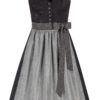 Dirndl ELEONORE (70 cm) ~ 34 ~ schwarz