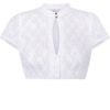 Dirndlbluse AUGENSTERN ~ weiß ~ 52