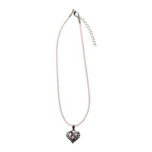 Kinder Collier mit Herzanhänger 000159 ~ rosa