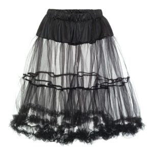 Petticoat mini 60 cm schwarz Moni 103056 ~ M
