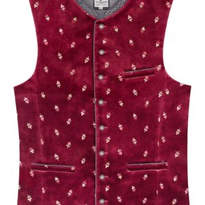Trachtenweste dunkelrot Samt Vittorio 013729 ~ 46