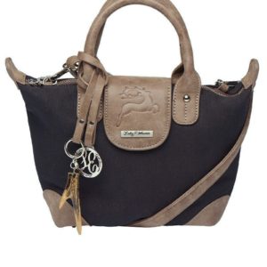 Trachtentasche schwarz taupe 010158