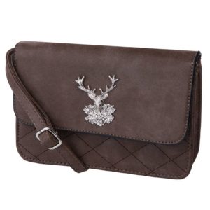 Trachtentasche Hirsch mit Steppung 003029 ~ braun