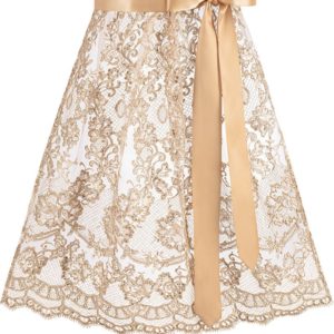 Dirndlschürze Spitze midi 70 cm gold 016566 ~ S