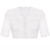 Dirndlbluse Spitze weiß Stretch Blütenpracht 010653 ~ 32