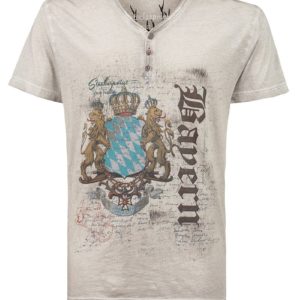 Trachtenshirt hellgrau Luggi 011095 ~ 3XL