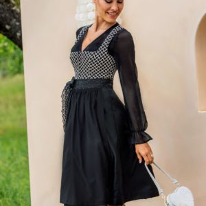Dirndl ENSDORF (65 cm) schwarz ~ schwarz ~ 32